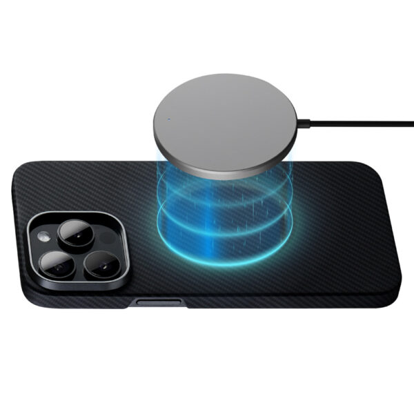 Husa iPhone 16 Edizard Air MagSafe Case, negru - imagine 4
