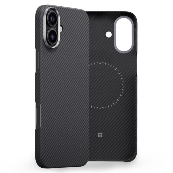 Husa iPhone 16 Edizard Air MagSafe Case, negru - imagine 2