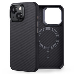 Husa iPhone 15 Edizard Pro MagSafe Case, negru