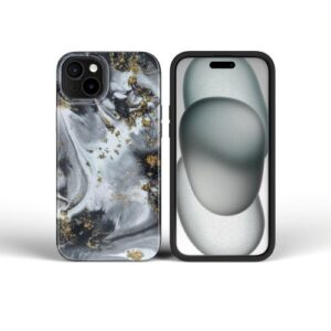 Carcasă pentru iPhone 16 PRO MAX Forcell F-Protect Mirage Military Drop-Test compatibilă cu MagSafe, ceață argintie.