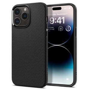 Husa iPhone 14 Pro Spigen Liquid Air, negru
