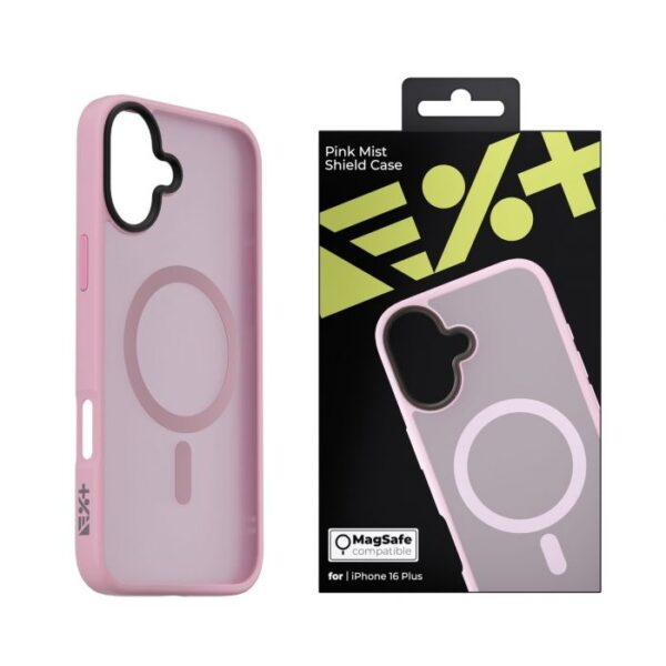 Husa de protectie NEXT ONE Mist Shield cu MagSafe pentru iPhone 16 Plus, Roz - imagine 6