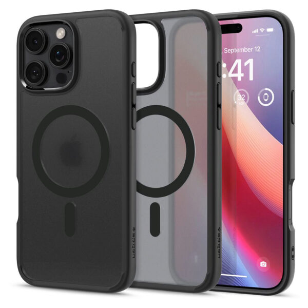 Husa iPhone 16 Pro Spigen Ultra Hybrid MagSafe, negru