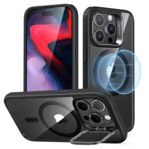 Husa iPhone 15 Pro ESR Classic Hybrid HaloLock Kickstand, negru/transparenta