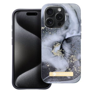 Husă pentru iPhone 15 Forcell F-Protect Mirage, compatibilă cu MagSafe, Marble Mist.