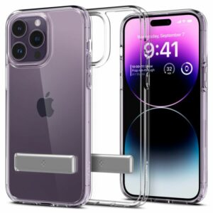 Husa transparenta iPhone 14 Pro Spigen Ultra Hybrid S, clear