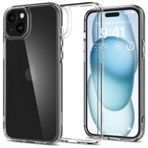 Husa iPhone 15 Spigen Ultra Hybrid, transparenta