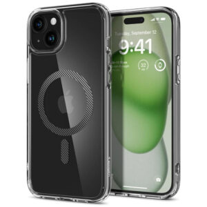 Husa iPhone 15 Spigen Ultra Hybrid MagSafe, fibra de carbon