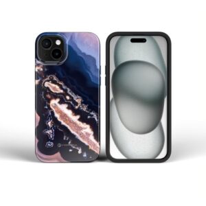 Husă pentru iPhone 16 Forcell F-Protect Mirage, testată la cădere conform standardului militar, compatibilă cu MagSafe, Gold Island.