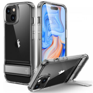 Husa iPhone 15 ESR Air Shield Boost Kickstand, transparenta