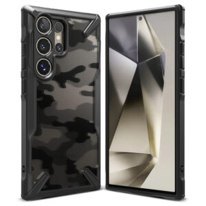 Husa Samsung Galaxy S24 Ultra Ringke Fusion X Design, camo black