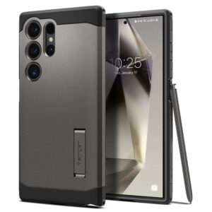 Husa Samsung Galaxy S24 Ultra Spigen Tough Armor, cenusiu