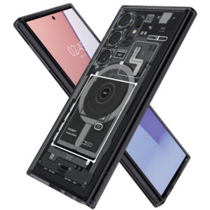 Husa Samsung Galaxy S24 Ultra Spigen Ultra Hybrid Zero One OneTap MagSafe Ring, negru