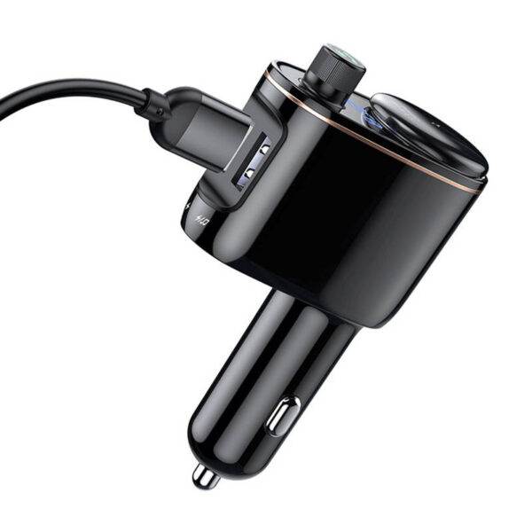 Transmitator auto Bluetooth, incarcator masina Baseus S-06 - imagine 4