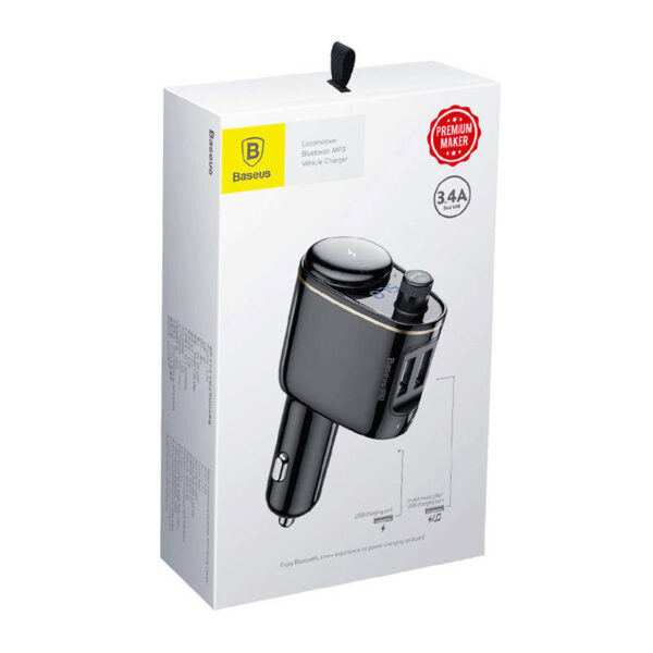 Transmitator auto Bluetooth, incarcator masina Baseus S-06 - imagine 6