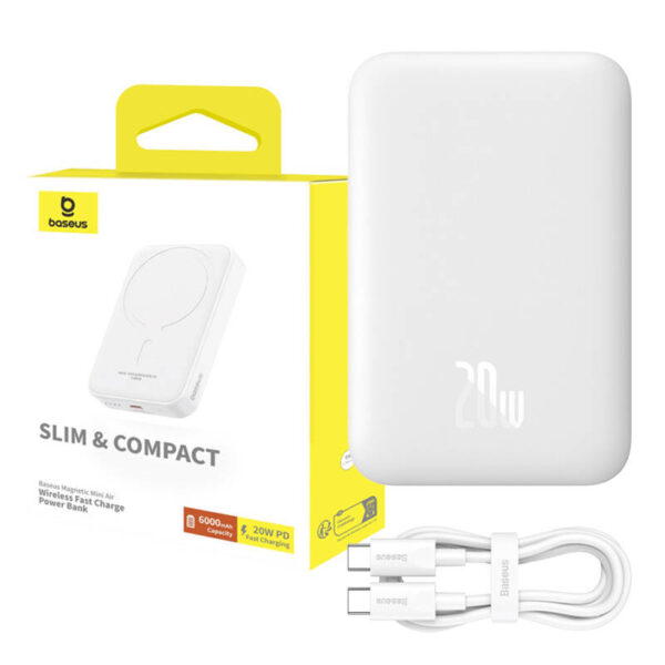 Baterie externa MagSafe telefon Baseus, 6000mAh, P10059002223-00 - imagine 10