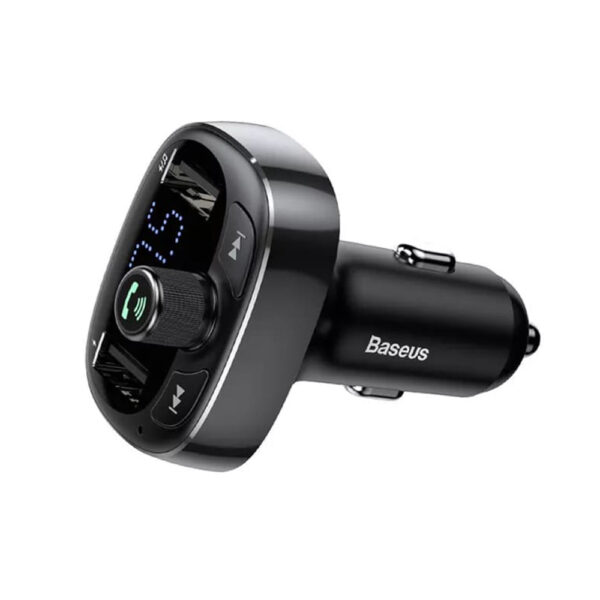 Modulator FM Bluetooth, incarcator auto Baseus, CCMT000301 - imagine 4