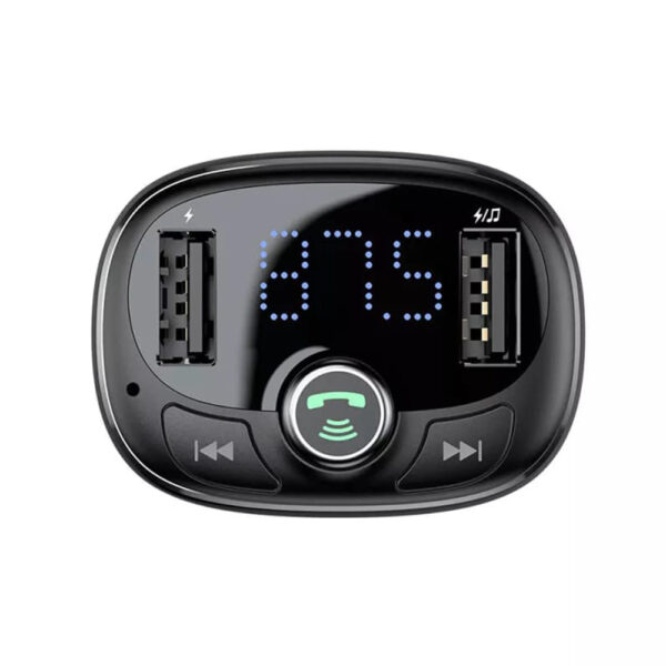 Modulator FM Bluetooth, incarcator auto Baseus, CCMT000301 - imagine 5