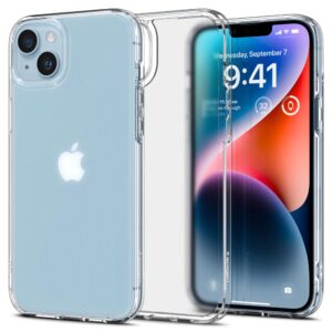Husa transparenta iPhone 14 Spigen Ultra Hybrid, clear frost