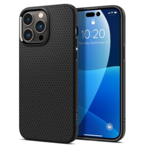 Husa iPhone 14 Pro Max Spigen Liquid Air, negru