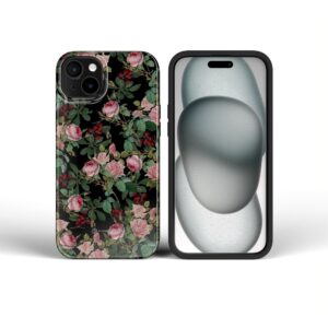 Husă pentru iPhone 16 Forcell F-Protect Mirage, testată la cădere conform standardului militar, compatibilă cu MagSafe, Rose Drama.