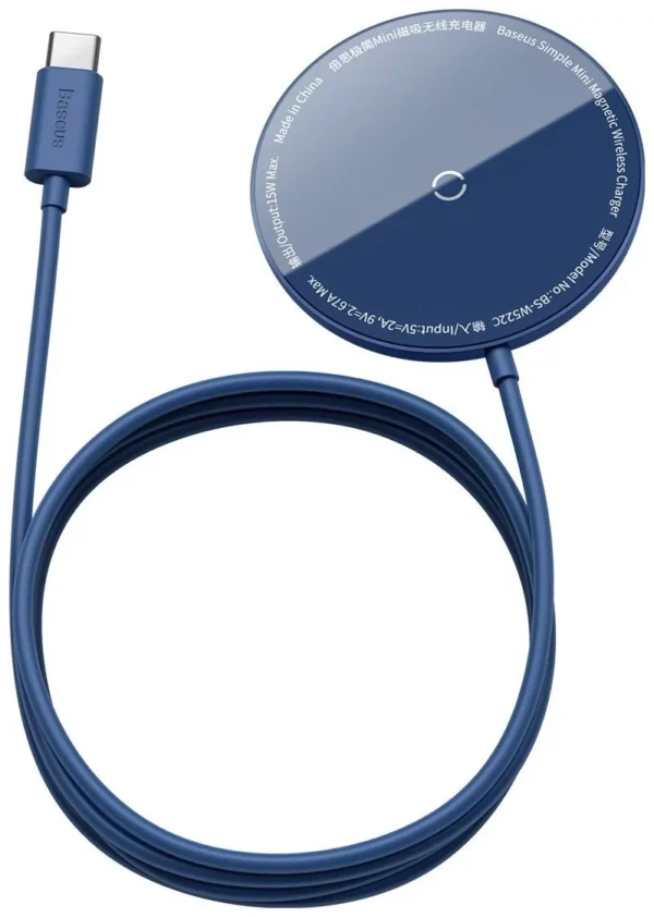 Baseus Simple Mini magnetic induction wireless charger, MagSafe, 15W