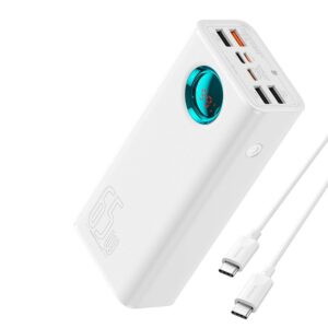 Acumulator Extern 4x USB, Type-C, Lighting, Micro-USB, Fast Charge, 65W, 26800mAh - Baseus Amblight