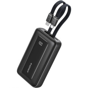 Baterie Externa Anker PowerCore, 20000mAh, 30W, QC + PD, 1 x Lightning - 1 x USB-A - 2 x USB-C, Neagra