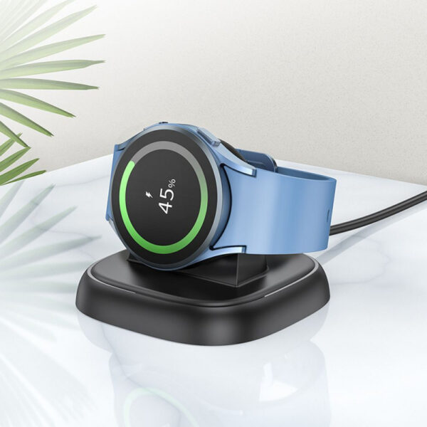 Cablu Incarcare HOCO CW49 pentru Samsung Galaxy Watch Series, Negru - imagine 3