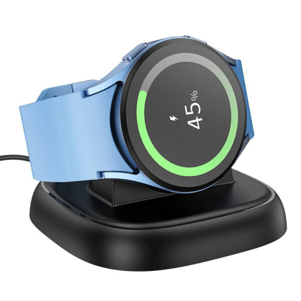 Cablu Incarcare HOCO CW49 pentru Samsung Galaxy Watch Series, Negru - imagine 2