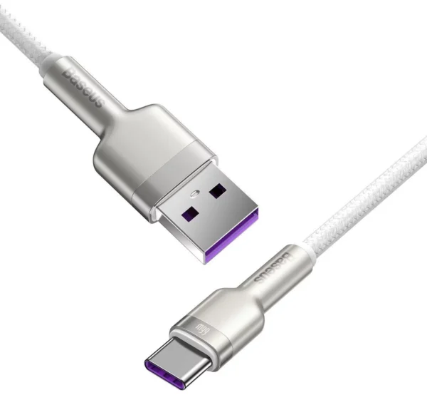 Cablu Cablu USB pentru USB-C Baseus Cafule, 66W, 1m (alb) - imagine 3