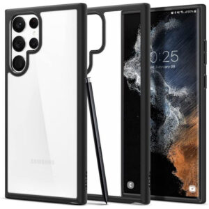 Husa pentru Samsung Galaxy S22 Ultra 5G S908, Spigen, Ultra Hybrid, Neagra ACS03919