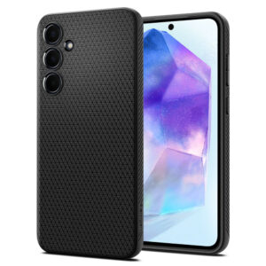Husa Samsung Galaxy A55 5G Spigen Liquid Air, negru