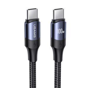 Cablu USAMS Data Cable U71 - Type-C to Type-C 100W, PD, Fast Charge, 1.2m - Black