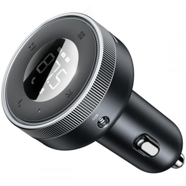 Modulator FM Bluetooth Baseus CCLH-01 Enjoy, Mp3 Player, 2 x USB, Negru - imagine 3