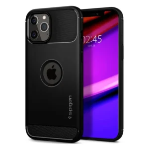Huse SPIGEN RUGGED ARMOR IPHONE 12/12 PRO MATTE BLACK