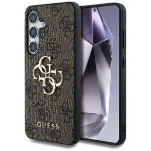 Husa originala Guess Samsung Galaxy S25 Plus Hardcase 4G Big Metal Logo, maro, GUHCS25M4GMGBR