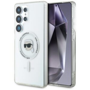 Husa Samsung Galaxy S25 Ultra Karl Lagerfeld IML MagSafe, Karl`s Head, KLHMS25LHLSKIH