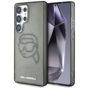 Husa Samsung Galaxy S25 Ultra Karl Lagerfeld IML Rhinestones, Karl Head, KLHCS25LHKHDCELK