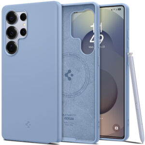 Husa Samsung Galaxy S25 Ultra Spigen Silicone Fit MagSafe, bleu