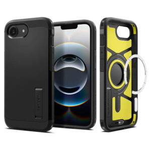 Husa iPhone 16e Spigen Tough Armor MagSafe, negru
