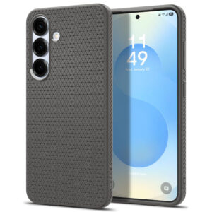 Husa Samsung Galaxy S25 Plus Spigen Liquid Air, cenusiu
