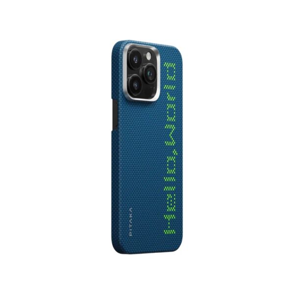 Husă Pitaka MagEZ Case 5 Tactile Woven MagSafe „Hello World” pentru iPhone 16 Pro