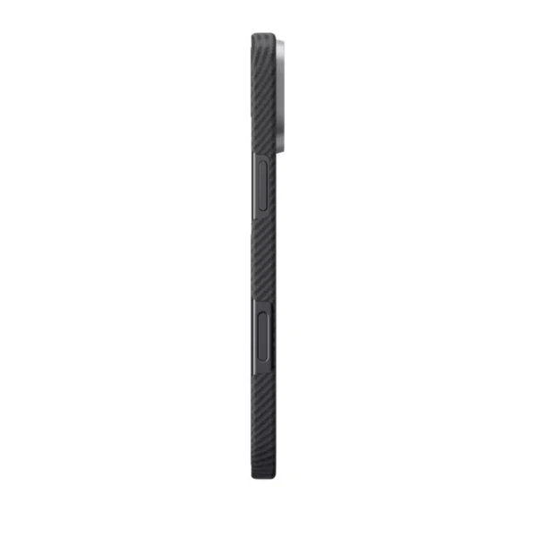 Husa Pitaka Ultra-Slim Aramida Magsafe compatibila cu iPhone 16, Negru/Gri - imagine 4