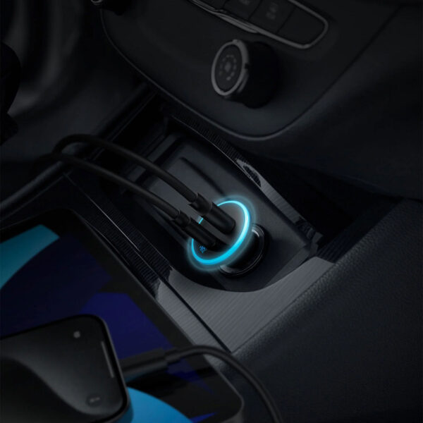 Incarcator Auto Anker 323, 52.5W, 3A, 1 x USB-A - 1 x USB-C, Negru A2735G11 - imagine 3