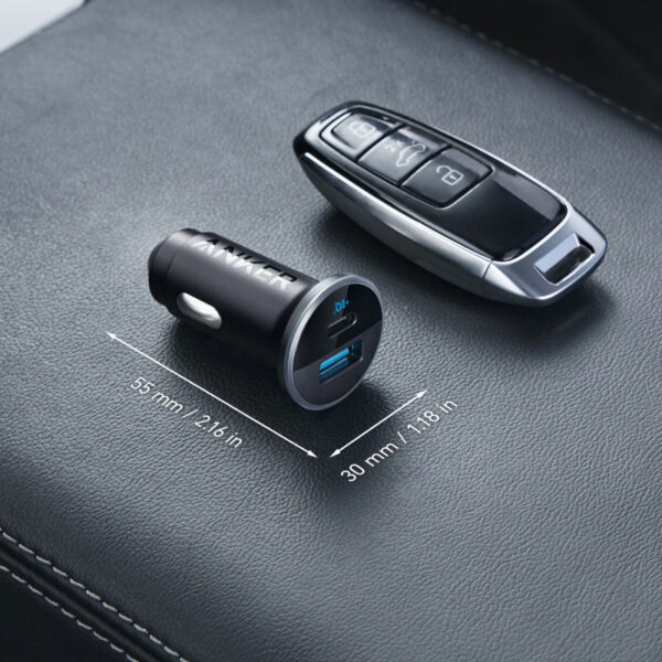 Incarcator Auto Anker 323, 52.5W, 3A, 1 x USB-A - 1 x USB-C, Negru A2735G11 - imagine 2
