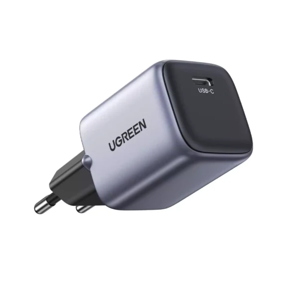 Incarcator retea Ugreen Nexode Mini 20W, GaN, USB-C, PD, Gri