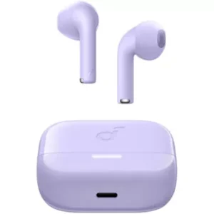 Casti wireless Semi-in-Ear Anker Soundcore K20i, Autonomie 36 ore, IPX5, Bluetooth 5.3, Violet