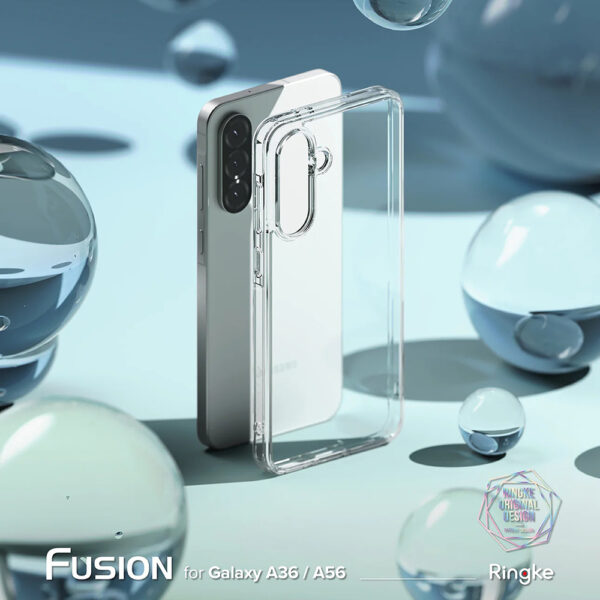 Husa Samsung Galaxy A36 5G Ringke Fusion, transparenta - imagine 2