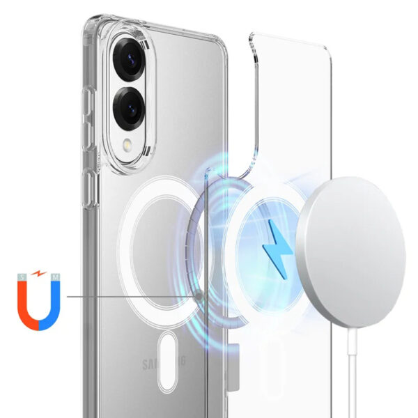 Husa Samsung Galaxy S25 Edge Techsuit MagSafe Pro, transparenta - imagine 2